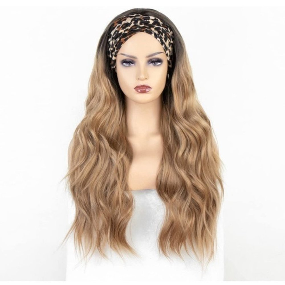 Long Wavy Headband Wigs
